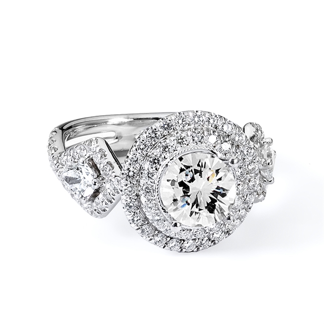 18KTW ENGAGEMENT RING 1.62CT